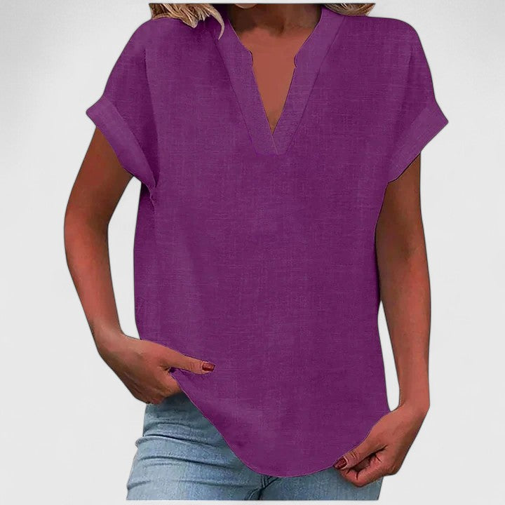 Zoe | Comfortable Blouse Shirt With V-Neck