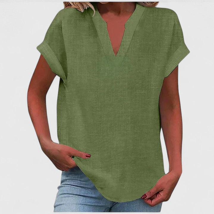 Zoe | Comfortable Blouse Shirt With V-Neck