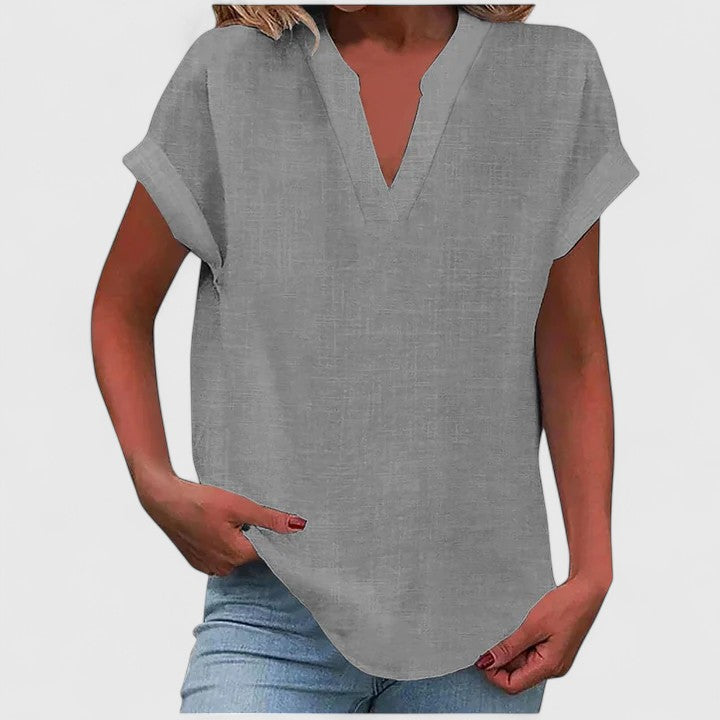 Zoe | Comfortable Blouse Shirt With V-Neck