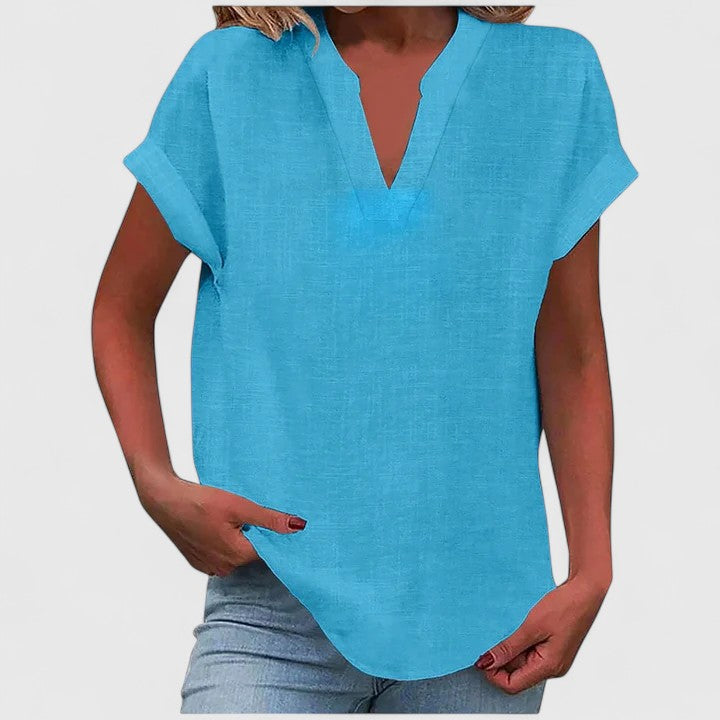 Zoe | Comfortable Blouse Shirt With V-Neck