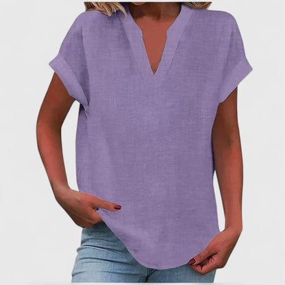 Zoe | Comfortable Blouse Shirt With V-Neck