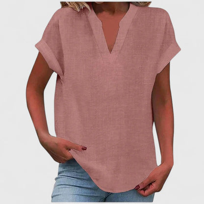 Zoe | Comfortable Blouse Shirt With V-Neck