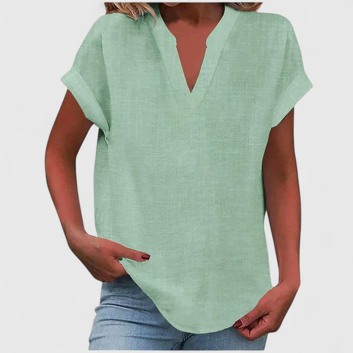 Zoe | Comfortable Blouse Shirt With V-Neck