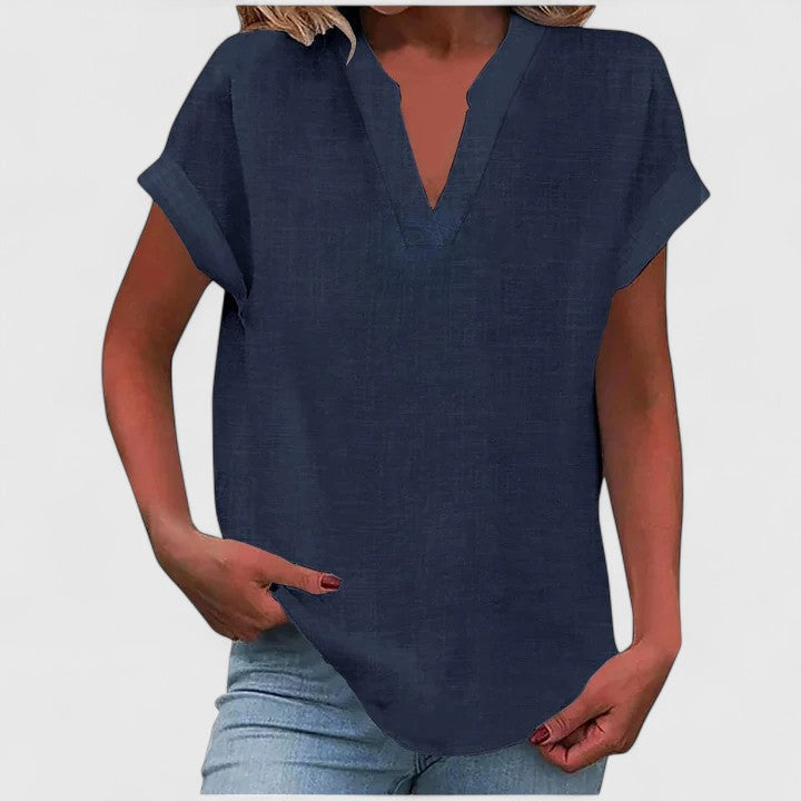 Zoe | Comfortable Blouse Shirt With V-Neck