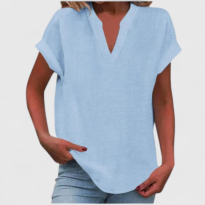 Zoe | Comfortable Blouse Shirt With V-Neck