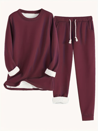 Zoey | Comfortable Sweatshirt Jogger Pants Lounge Set