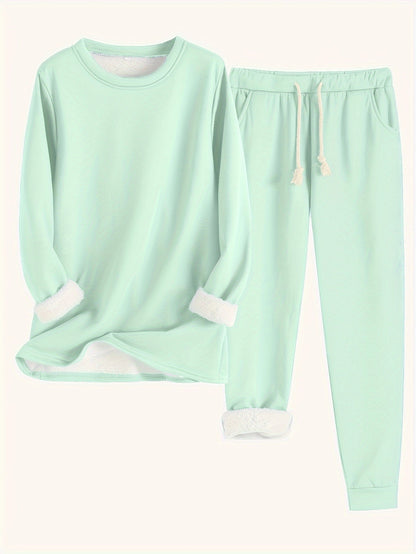 Zoey | Comfortable Sweatshirt Jogger Pants Lounge Set