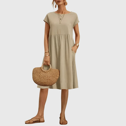 Zoey | Sophisticated Waist Midi Dress