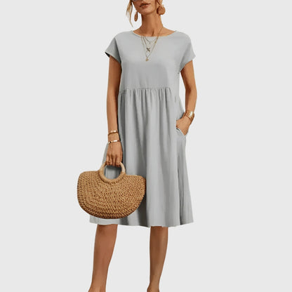 Zoey | Sophisticated Waist Midi Dress