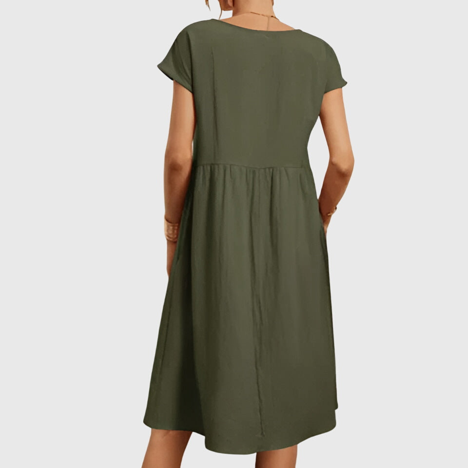 Zoey | Sophisticated Waist Midi Dress