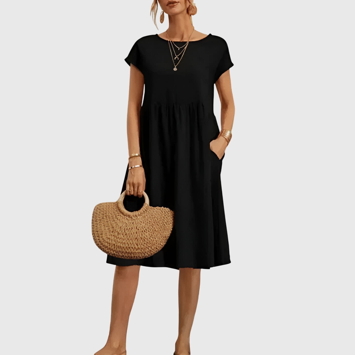Zoey | Sophisticated Waist Midi Dress