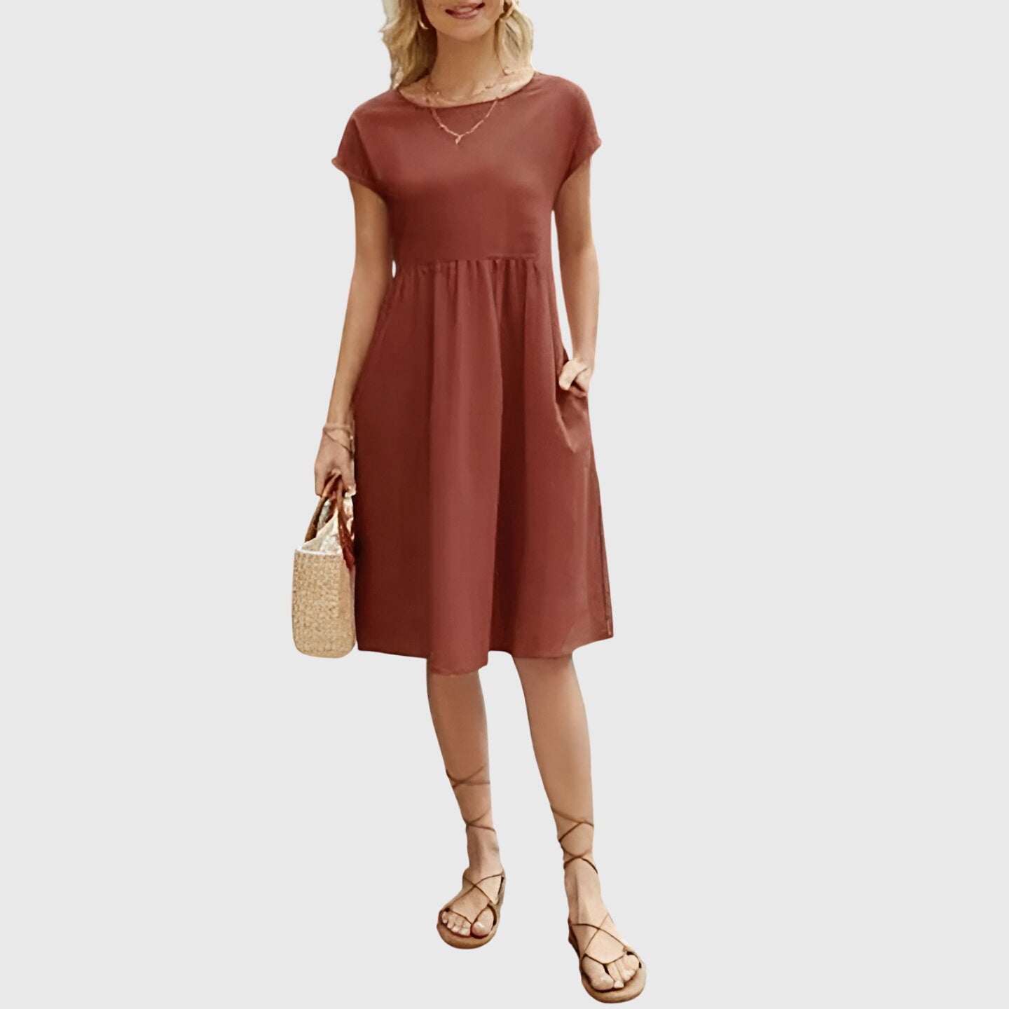 Zoey | Sophisticated Waist Midi Dress