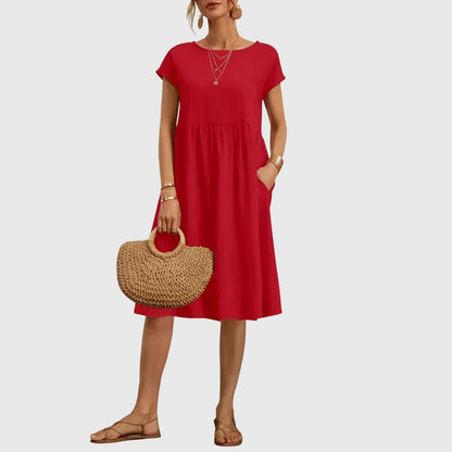 Zoey | Sophisticated Waist Midi Dress