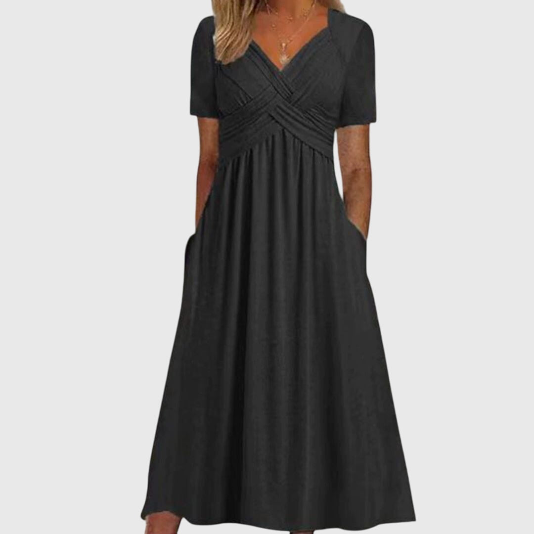 Grace | Sophisticated A-Line Midi Dress