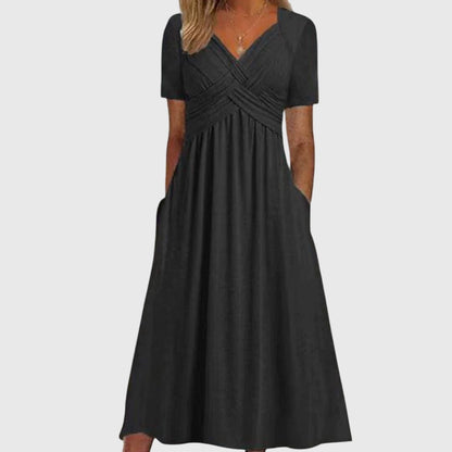 Grace | Sophisticated A-Line Midi Dress