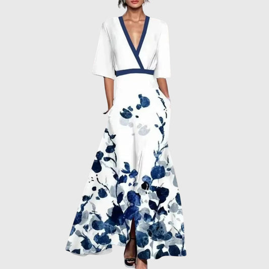 Megan | Elegant Floral Maxi Dress