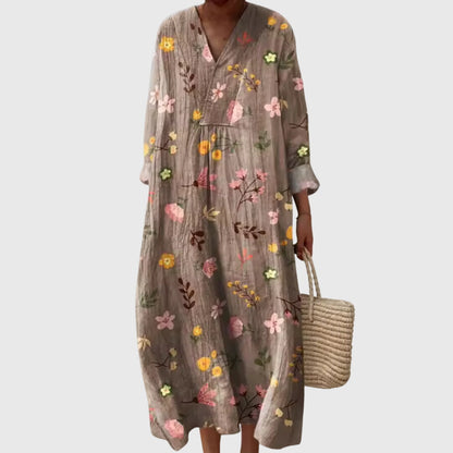 Jade | Boho V-Neck Casual Maxi Dress