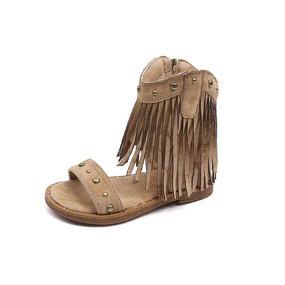 Ava | Studded Flat Gladiator Sandal Boots