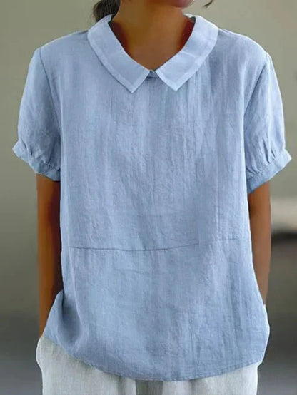 Lena | Peter Pan Collar Blouse Shirt