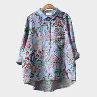 Sydney | Artistic Nature Print Blouse Shirt