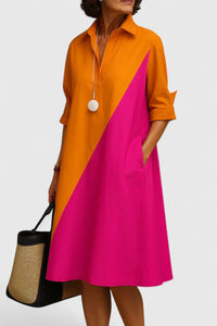 Reagan | Elegant A-Line Midi Dress