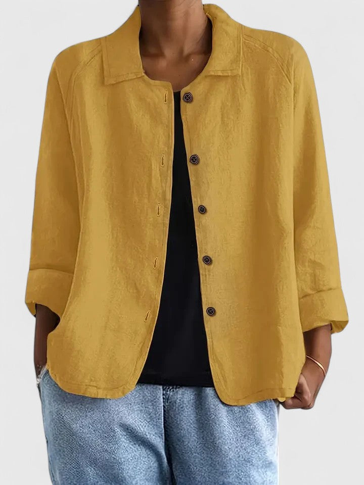 Amber | Relaxed Button Front Shirt