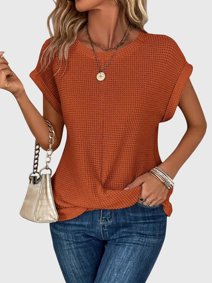 Scarlett | Sophisticated Knitted Top With Crew Neck
