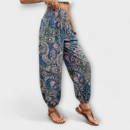 Luna | Comfortable Boho Print Wide-Leg Pants