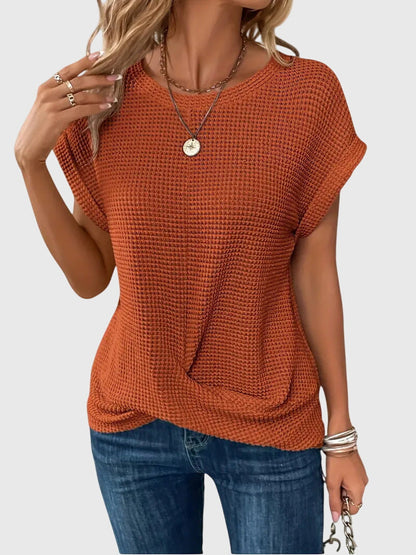 Scarlett | Sophisticated Knitted Top With Crew Neck