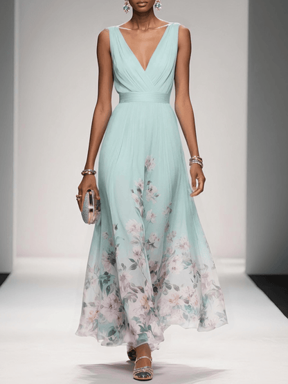 Lexi | Printed V Neck Wedding Guest Dress for Women