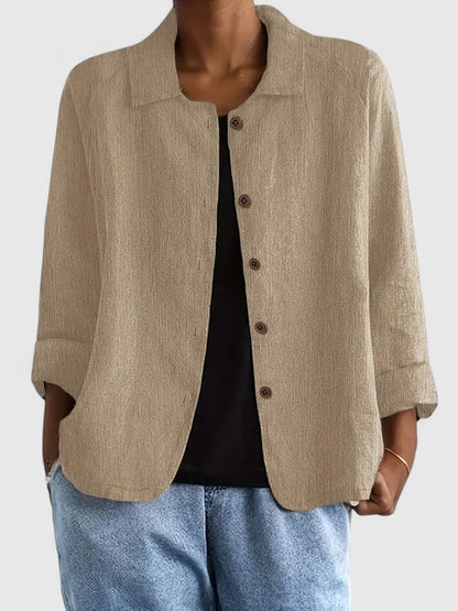 Amber | Relaxed Button Front Shirt