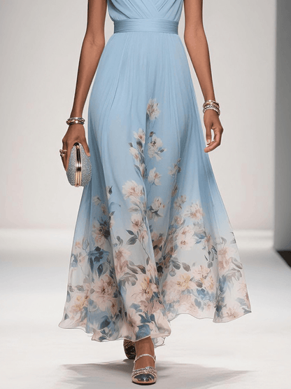 Lexi | Printed V Neck Wedding Guest Dress for Women
