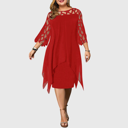 Diana | Elegant Plus Size Midi Dress