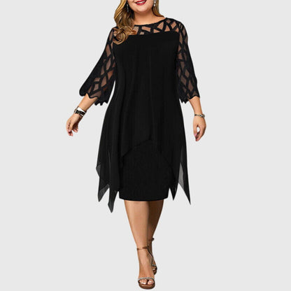 Diana | Elegant Plus Size Midi Dress