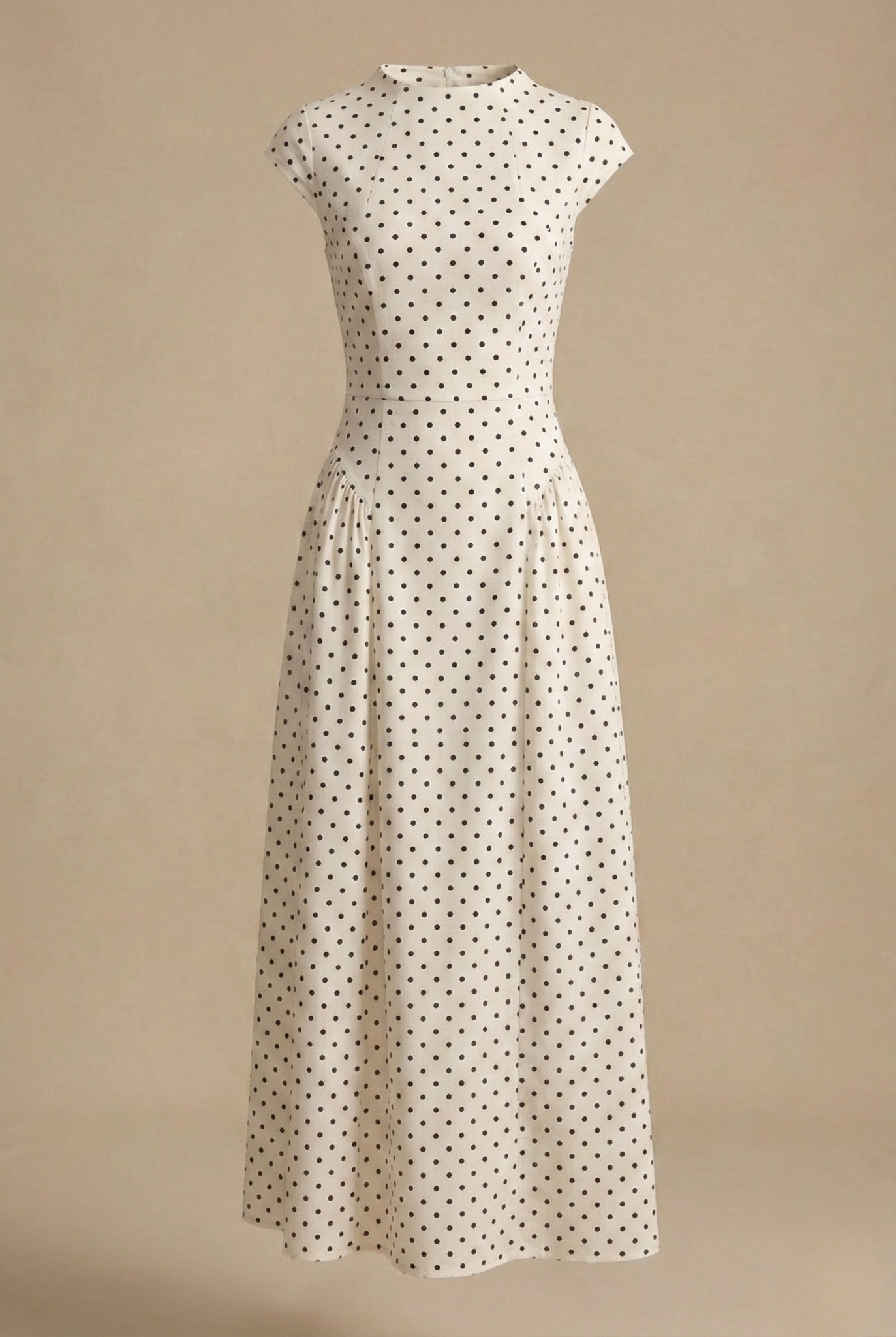 Gabrielle | Elegant Polka Dot Maxi Dress