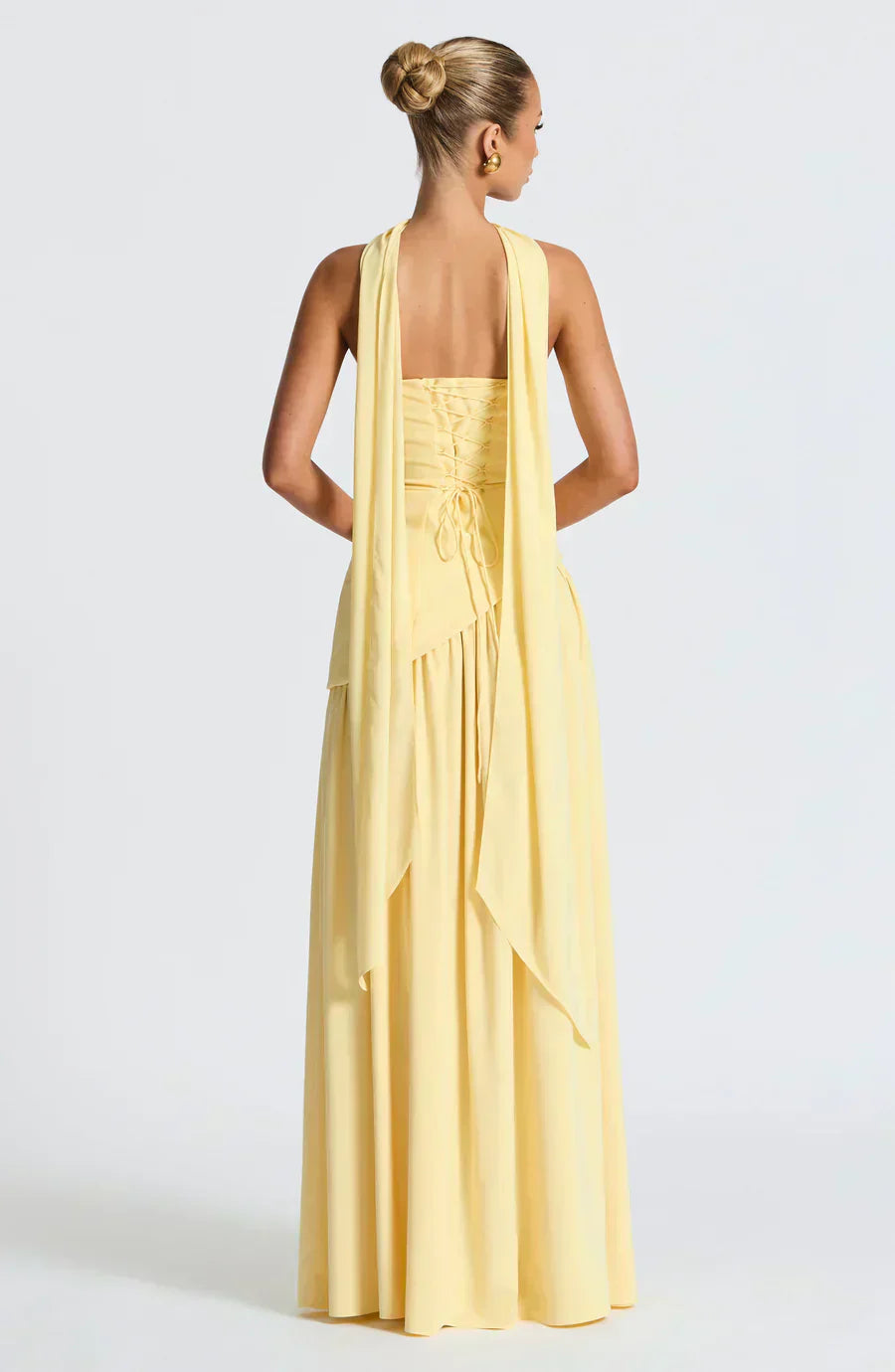 Gianna | Strapless Asymmetric Maxi Dress for Wedding Guest