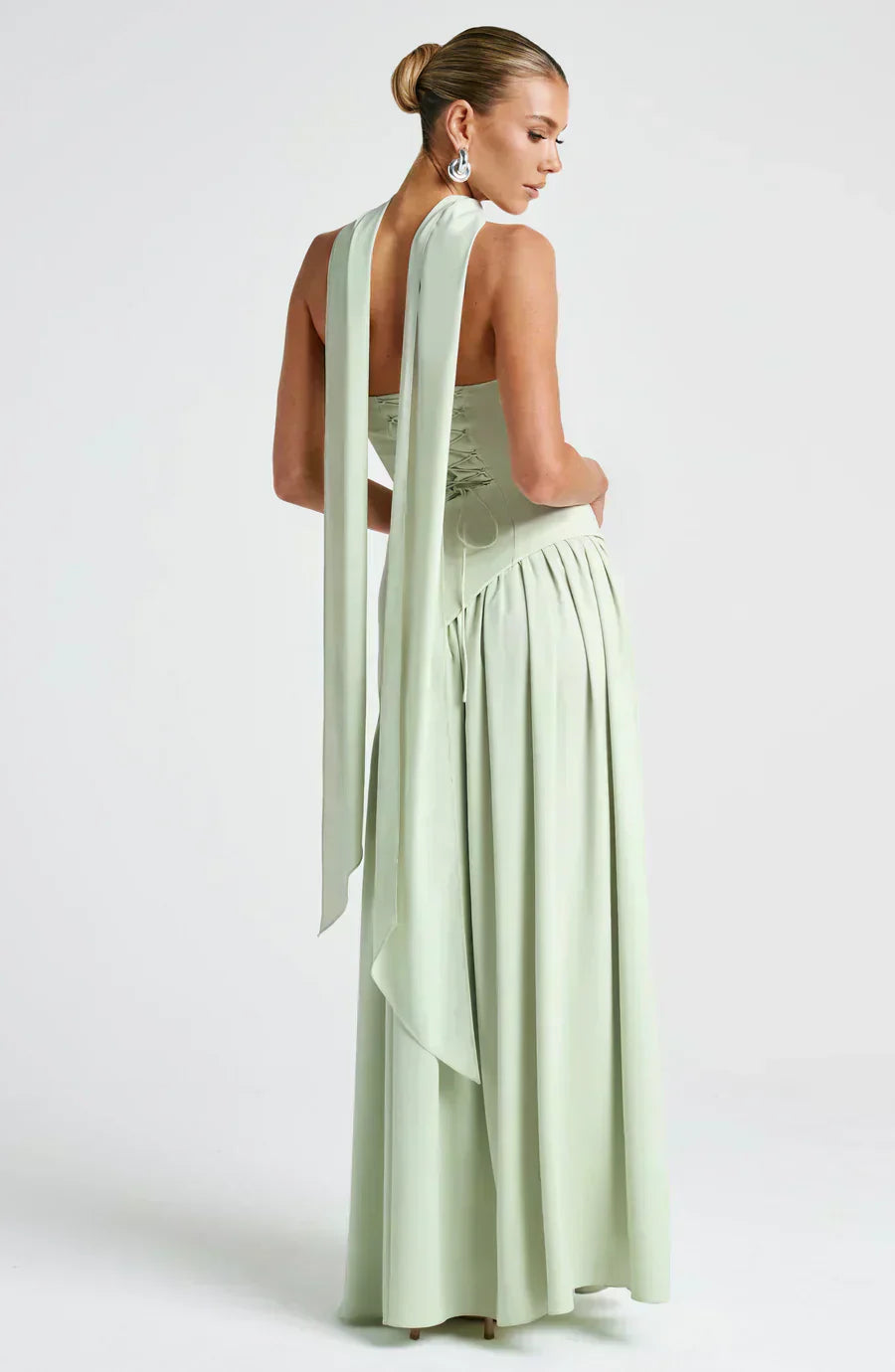 Gianna | Strapless Asymmetric Maxi Dress for Wedding Guest