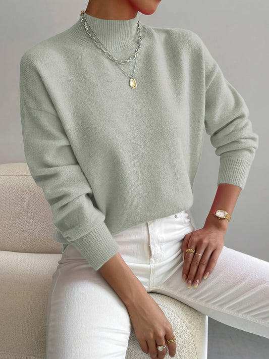 Ruby | Elegant Mock Neck Sweater