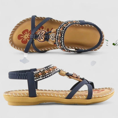 Scarlett | Orthopedic Beaded Boho Flat Sandals