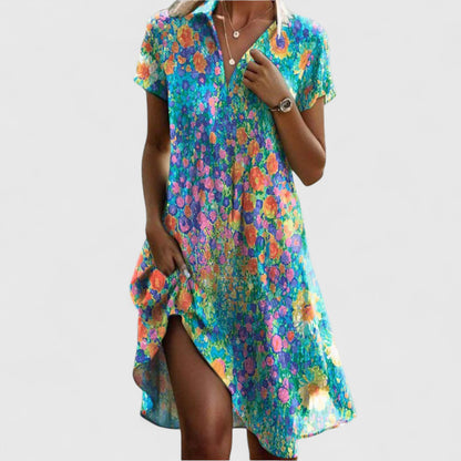 Quinn | Polka Dot Casual Midi Dress
