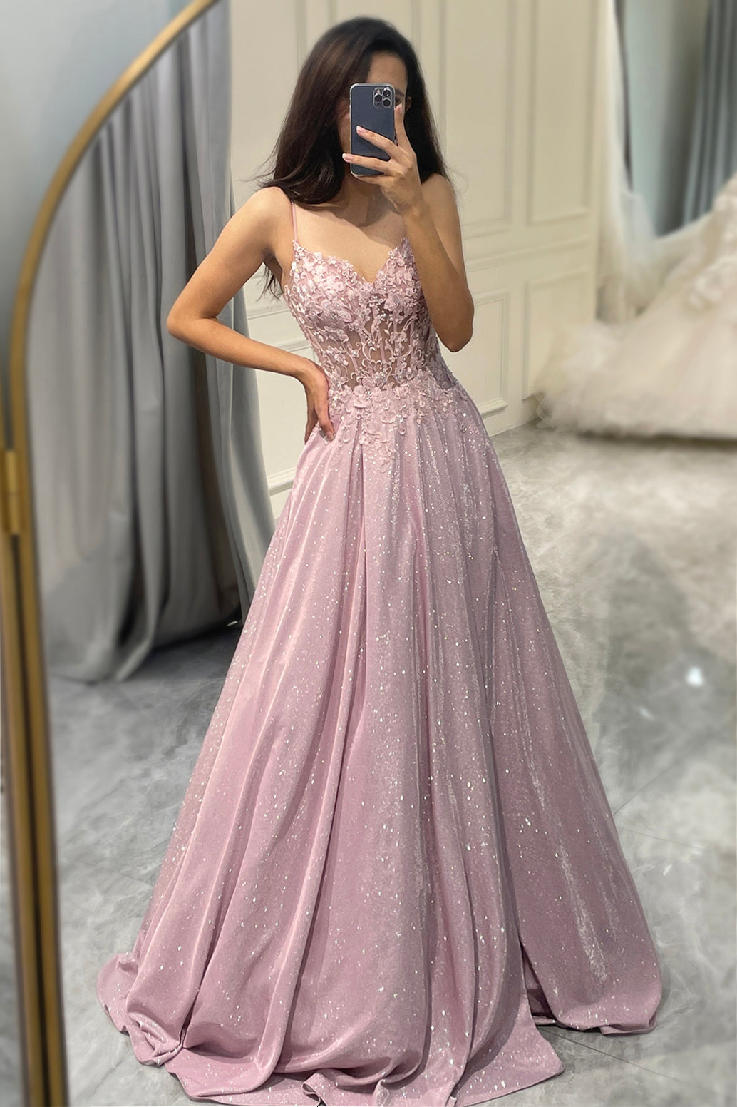 Bianca | Embellished Ball Gown Maxi Dress for Wedding Guest