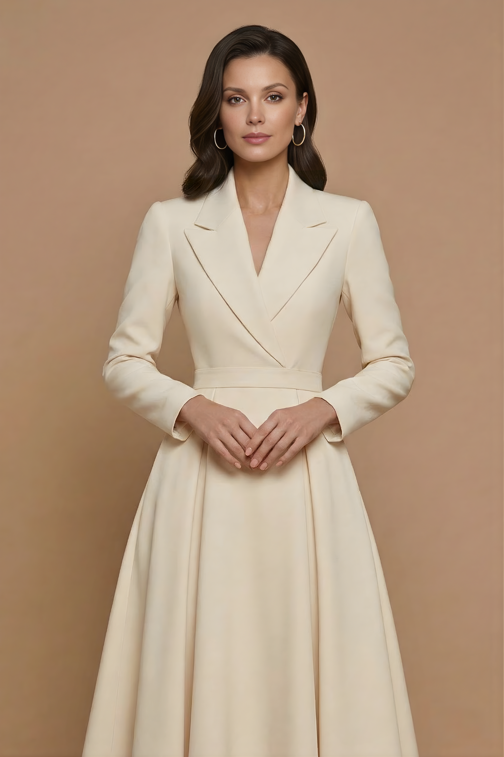 Vivienne | Elegant Pleated Midi Dress