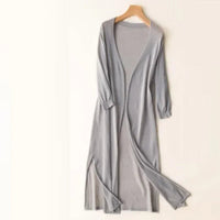Everly | Longline Lightweight Open Front Cardigan