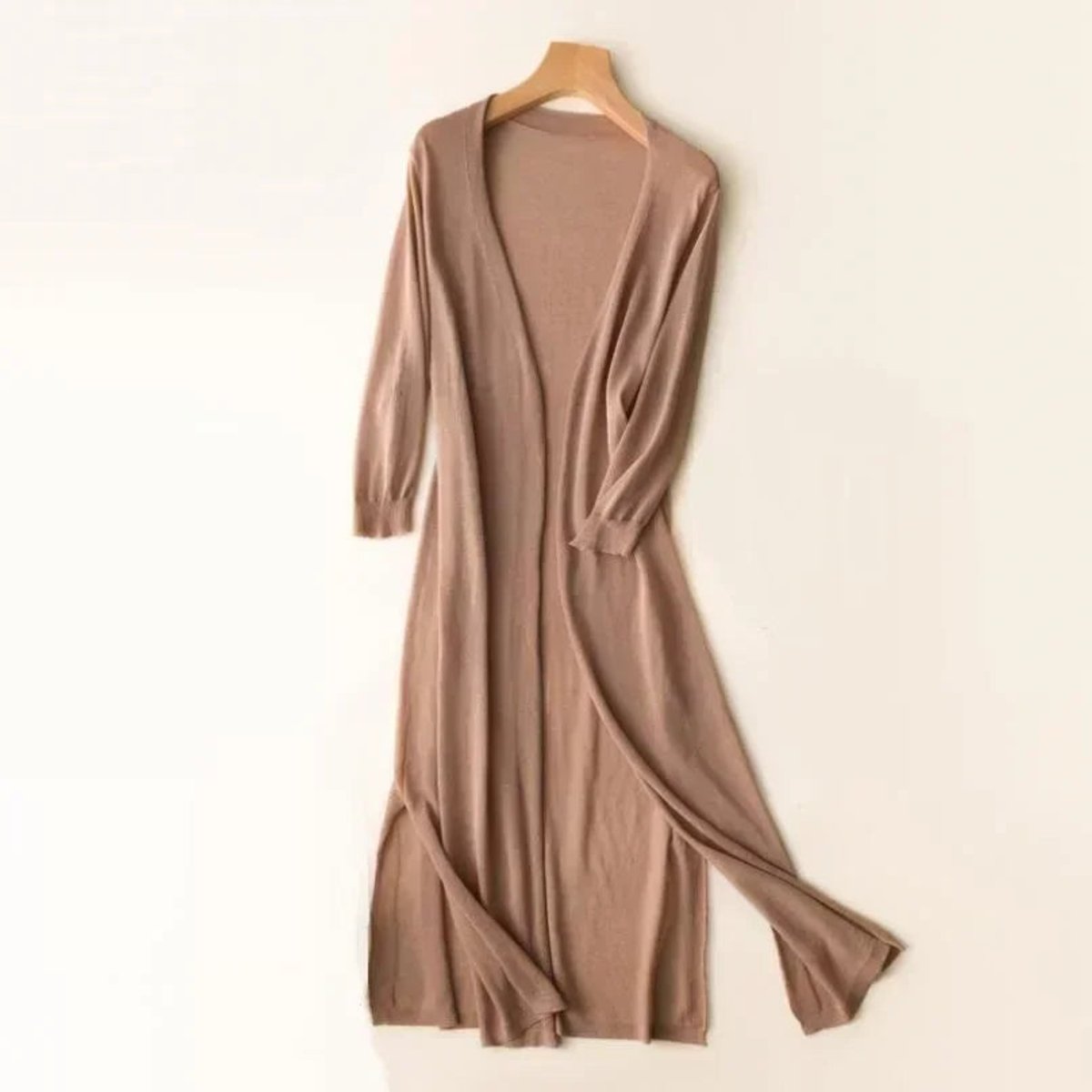 Everly | Longline Lightweight Open Front Cardigan