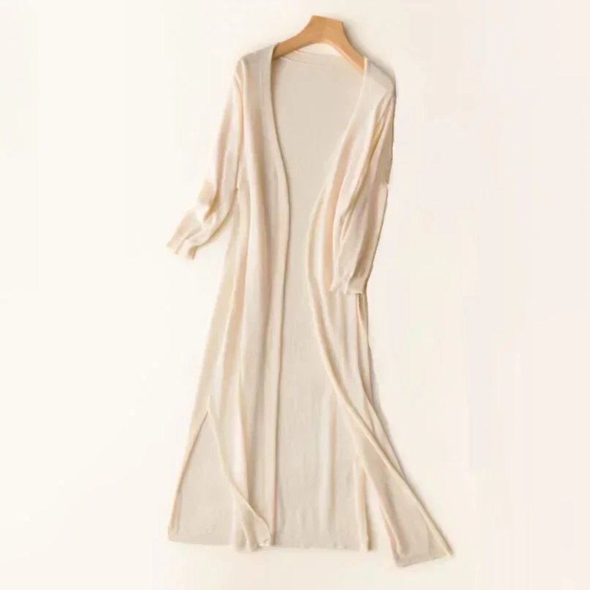 Everly | Longline Lightweight Open Front Cardigan
