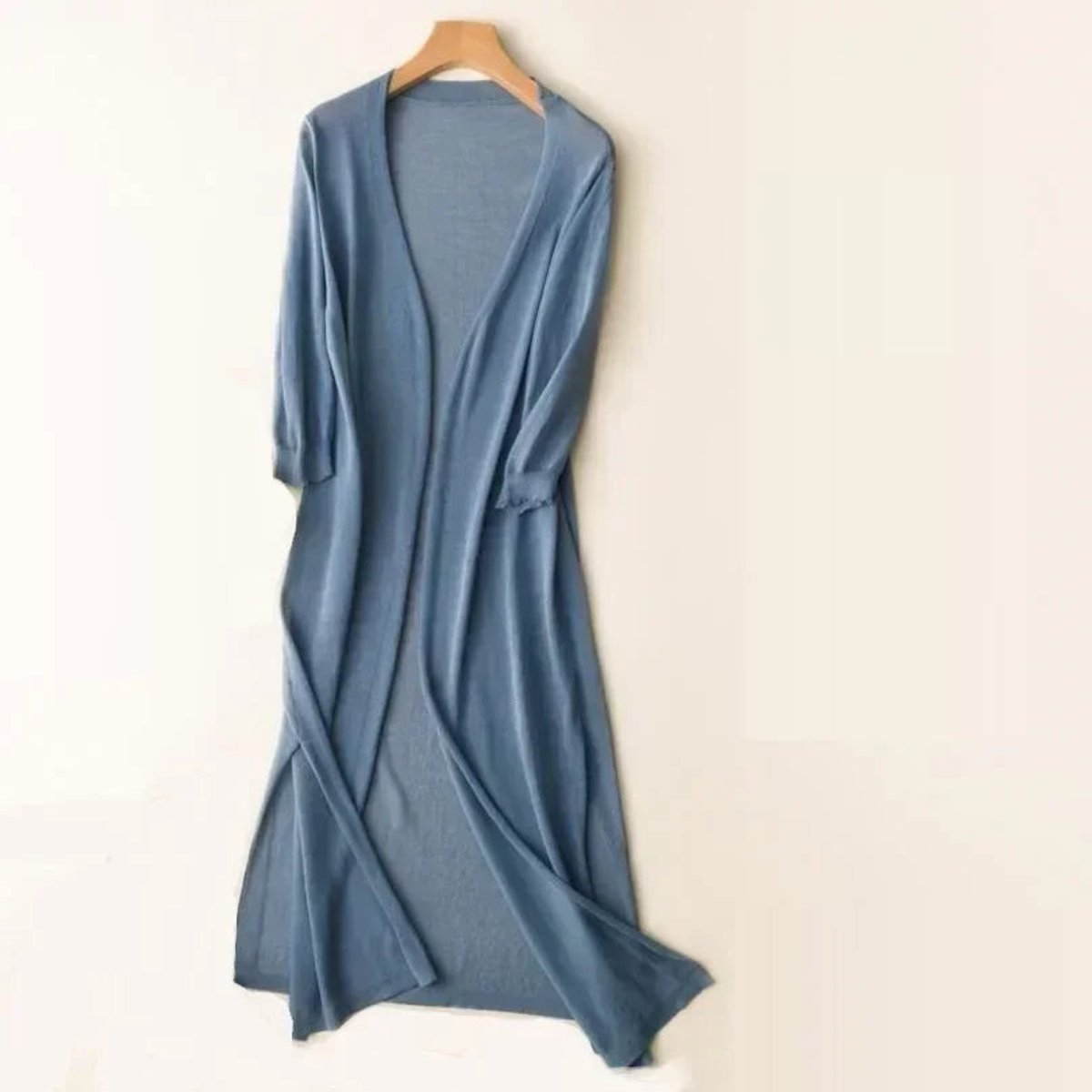 Everly | Longline Lightweight Open Front Cardigan