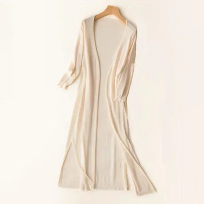 Everly | Longline Lightweight Open Front Cardigan