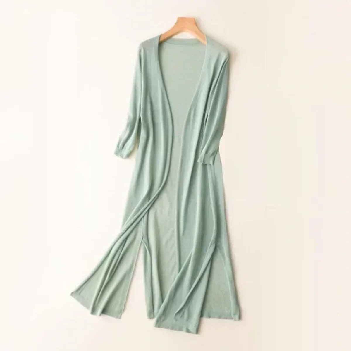 Everly | Longline Lightweight Open Front Cardigan