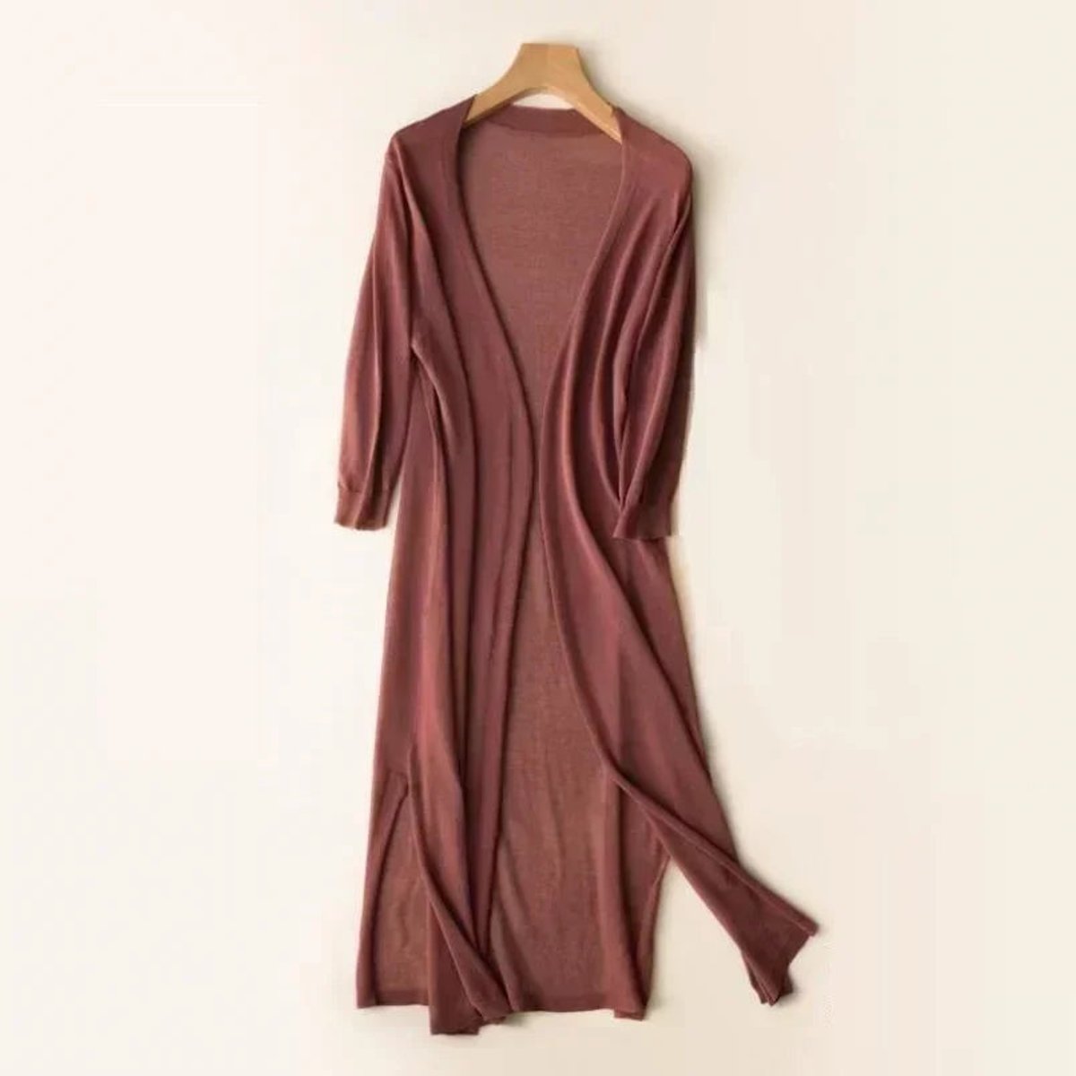 Everly | Longline Lightweight Open Front Cardigan