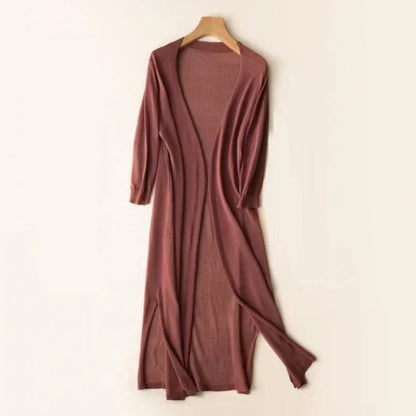 Everly | Longline Lightweight Open Front Cardigan